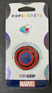 PopSockets Phone Grip Stand Marvel Captain America Shield POPGRIP PopSocket - Photo 1 sur 2