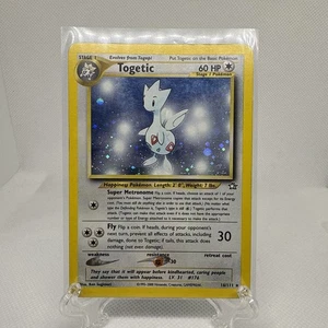 Vintage Y2K Togetic Pokemon Card #16 Neo Genesis 2000 Authentic MP Ken Sugimori - Picture 1 of 11