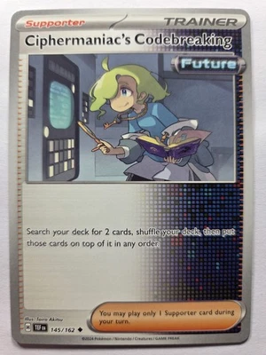 Ciphermaniac's Codebreaking 145/162 TEF SV05: Temporal Forces Uncommon Normal NM - Image 1 of 2