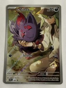 Pokémon TCG N's Zorua #189 Journey Together ETB Black Star Promo, Full Art, NM - Picture 1 of 2