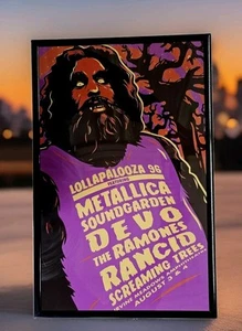 Póster de concierto enmarcado Lollapalooza 1996 Irvine Meadows Amp - Imagen 1 de 2