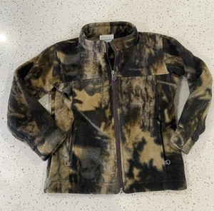 Columbia Fleece Camouflage Jacket Toddler 4T Full Zip Pockets Hunting - Picture 1 of 4