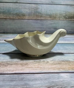 Lenox Füllhorn 1989 "Früchte des Lebens" Horn aus viel Porzellan mit Goldrand 7" - Bild 1 von 9