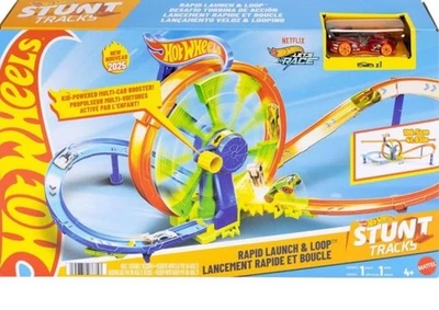 Hot Wheels Rapid Launch & Loop Playset Die-Cast Car Toy New With Tag - Image 1 of 4