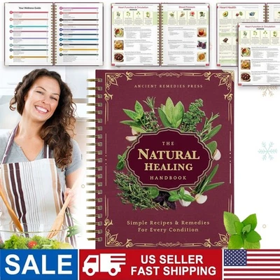 The Natural Healing Handbook, Spiral-Bound Guide For Herbal Remedies And Natural - Image 1 of 4