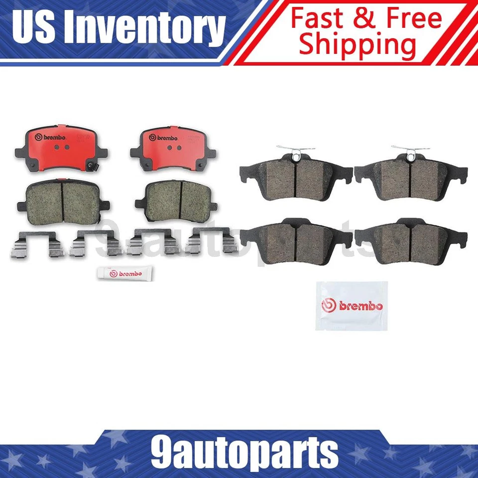 布雷博前后刹车片套件陶瓷垫适用于 2006 - 2009 庞蒂亚克 Solstice — 第 1/4 张图片