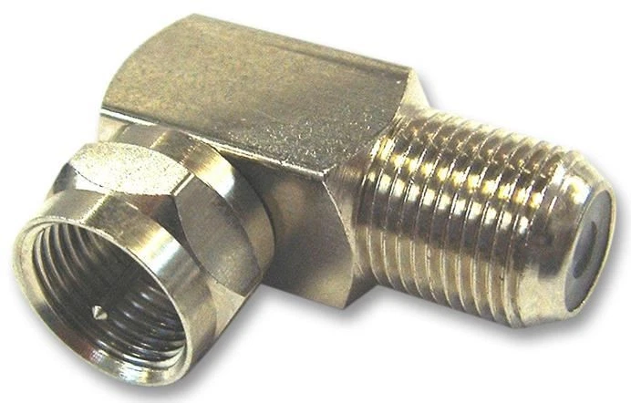 TE CONNECTIVITY - Adaptor Sudut Kanan Soket Jenis F ke Palam Jenis F - Image 1 of 1