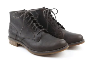 Botas para mujer TIMBERLAND A23FH EU37 UK4 cuero marrón con cordones informales al tobillo - Imagen 1 de 12