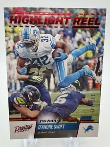 2022 Panini Prestige Highlight Reel Xtra Points Red D'Andre Swift #HR-16 - Picture 1 of 2