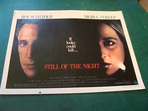 vintage movie poster: 1/2 sheet 1982 STILL OF THE NIGHT meryl streep, scheider - Picture 1 of 7