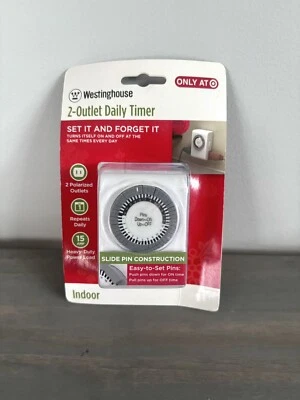 Temporizador interior diario de 2 salidas Westinghouse (para electrónica) Foto 1 de 4
