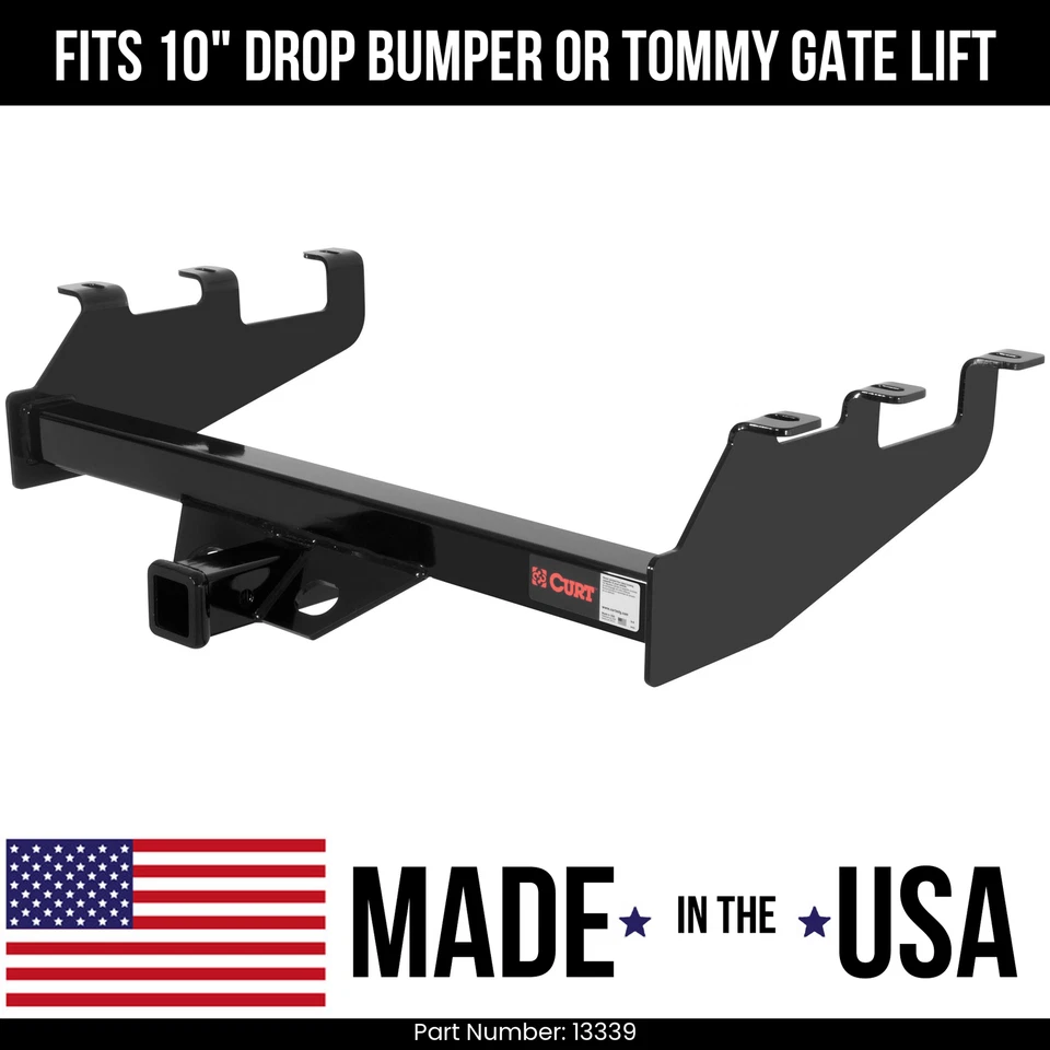 Enganche de remolque para GMC Sierra 1500 03-06 se adapta a parachoques de caída de 10" o elevador Tommy Gate Foto 1 de 1