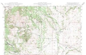 Mayer Quadrangle Arizona 1947 Topo Map USGS 15 Minute Topographic - Picture 1 of 2