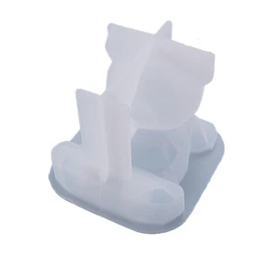 Three-dimensional Geometric Bear Phone Stand Mould Silicone DIY Resin Epoxy Mold - Picture 1 of 5