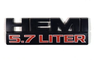 Stylish Black Red Hemi 5.7 LITER Fender Emblem Badge for RAM 1500 2500 3500 - Bild 1 von 6