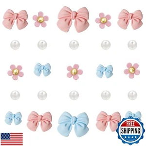 Ziigole 25Pcs Resin Bow Shoe Charms for Girls Clogs Sandals, Acrylic Flower C - Picture 1 of 5