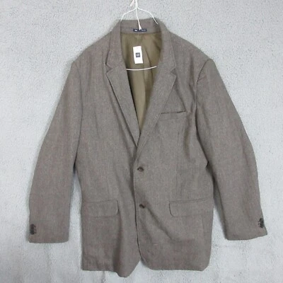 Blazer Gap Hombre 3XL Marrón Abrigo Deportivo Lana Nuevo Foto 1 de 4