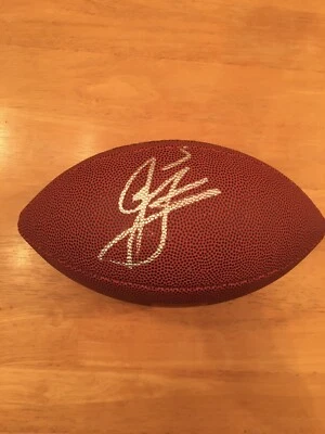 Fútbol americano firmado por Josh Freeman Tampa Bay Buccaneers NFL Kansas State  Foto 1 de 4