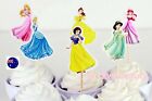 NEW 24P Disney Princess Party Cupcake Cakes Decorating Toppers Picks Flags Set