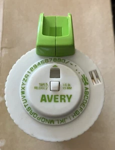 Vintage Avery Label Maker GREEN - Works - Picture 1 of 6