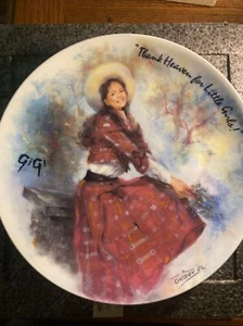THANK HEAVEN FOR LITTLE GIRLS HENRI D' ARCEAU COLLECTOR PLATE 1985 - Picture 1 of 6