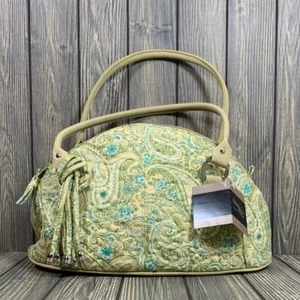 Borsa donna Sharp Cabana Paisley dottore borsetta cotone trapuntato doppio manico - Foto 1 di 9