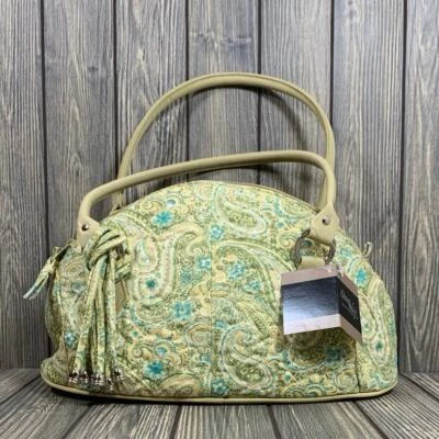 Bolso de mano Donna Sharp Cabana Paisley Doctor acolchado algodón doble asa Foto 1 de 4