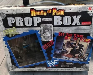 WWF House of Pain Gym Workout Prop Box Playset VHTF Jakks - Picture 1 of 8