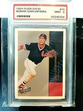 1994 NOMAR GARCIAPARRA ROOKIE FLEER EXCEL #10 PSA MINT 9. PRISTINE.