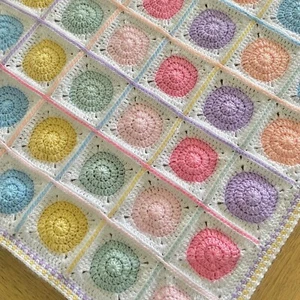 Crochet Baby Blanket for Pram, Stroller or Car Seat, Newborn Baby Gift, Handmade - Picture 1 of 6