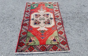 Vintage Hand Knotted Oushak runner ,Turkish Runner rug wool runner boho runner - Picture 1 of 13