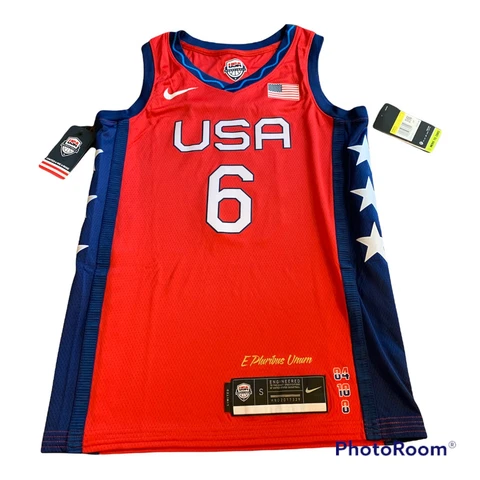 Nike Team USA Sue Bird #6 Women’s Olympic Basketball Jersey Size S CZ0731-617 Cover