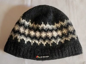 US Serpa Handmade 100% Wool Knit Fleece Lined Hat Fair Trade Nepal Vermont - Picture 1 of 9