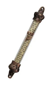 Bronze Boîtier Mézouza doré décoratif verre antique 7 cm art judaïque Holy - Picture 1 of 6