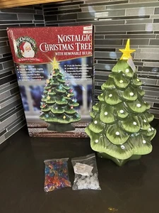 Mr. Christmas Nostalgic Ceramic Lighted Christmas Tree Removeable Bulbs 14" Tall - Picture 1 of 8