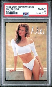 1994 NSCC Super Models NIKI TAYLOR National Sports PROMO /5000 PSA 8 Total Pop 1 - Bild 1 von 2