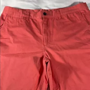 Pantalones cortos chinos Gap para hombre rojo coral básico frente plano 10" entrepierna - talla 40 - Imagen 1 de 12