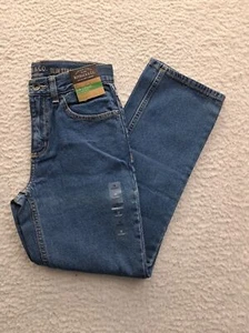 Roebuck & Co Jeans Boys Size 12 Slim Straight Adjustable Waist Sear NEW - Picture 1 of 12
