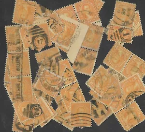 Francobolli per artigianato: anni '20 10c James Monroe; giallo; 50 pezzi - Foto 1 di 1