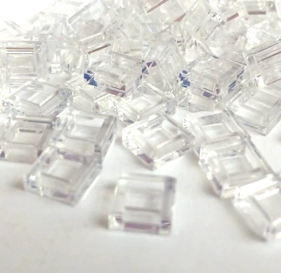 100 Piezas Azulejo LEGO® 1x1 Trans-Clear 3070 AFOL MOC Edificio Foto 1 de 3