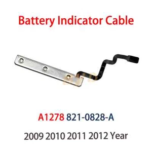 Placa indicadora de batería y cable 821-0828-A para Macbook Pro 13" A1278 2009-2012 - Imagen 1 de 3