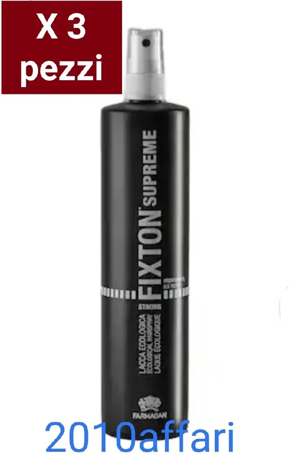 Fixton Supreme Lacca Ecologica Farmagan 250 ml - Strong - 3 Pezzi - Immagine 1 di 1