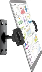 Tablet Wall Mount, Sturdy Metal Base Kitchen Wall Mount for 4.7-12.9 inch - Picture 1 of 7