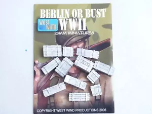 WEST WIND BERLIN OR BUST WW2 AMMO BOXES & CRATES. BROWN 1811 - Picture 1 of 1