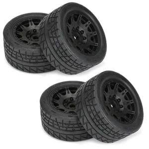 Pro-Line 1/6 Menace HP BELTED F/R 5.7" MT Tires / Wheels 24mm Blk Raid (4) - Picture 1 of 5