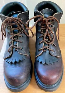 Rare Women’s SuperSole RED WINGS Oil Resistant 6”Boots W/Kiltie & Steel Toe: 7B - Picture 1 of 13
