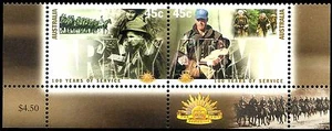 100 Years of Army 2001 se-ten pair. Badge & Horsemen in margin MNH • FREE POST - Picture 1 of 1