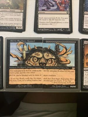 MTG  ✨B.F.M. (BIG FURRY MONSTER) SET ✨Unglued Both Cards MINT RARE 1998 MTG NP - Image 1 of 3