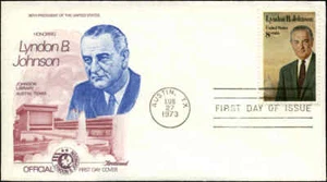 US FDC #1503 Fleetwood #1 Cachet Austin, TX LBJ Lyndon Johnson - Picture 1 of 1