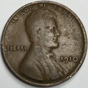 1910 United States Lincoln Wheat Cent Penny - (G/VG) KM#132 - WC10PG - Picture 1 of 3